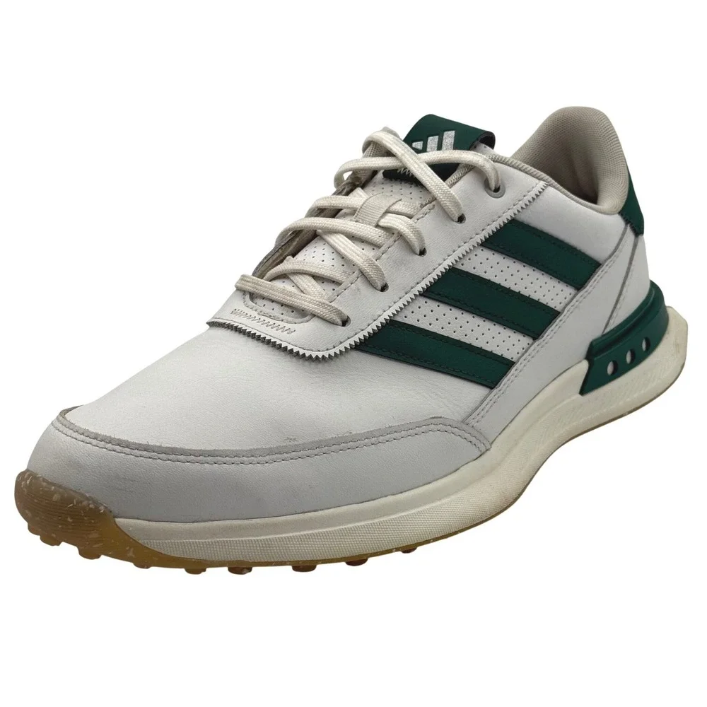 Adidas S2G Spikeless Leather 24 Golf Shoes Mens Size 10 White Green IF0299